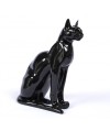 Gato de Resina Negro Brillante