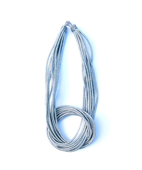 Golden/solver knot necklace