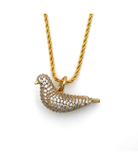 Collar Paloma brillantes