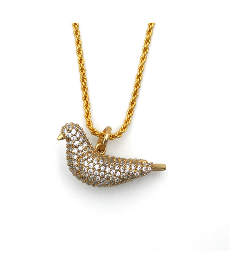 Collar Paloma brillantes